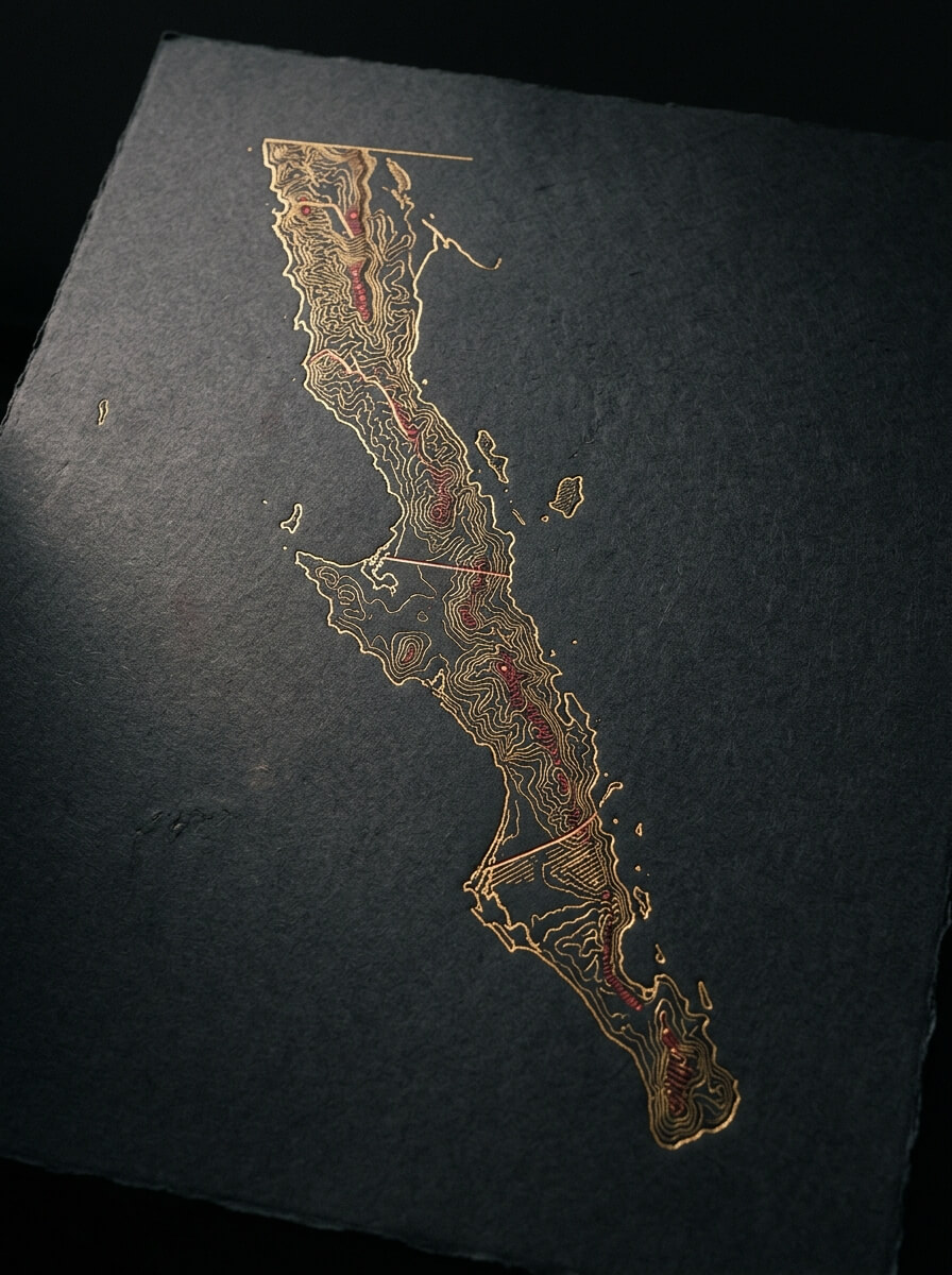 Mapa y comunidades de Baja California Sur